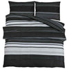 vidaXL Set Copripiumino Nero e Bianco 220x240 cm in Cotone - Image 2 of 4
