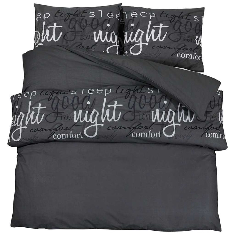 vidaXL Set Copripiumino Nero 240x220 cm in Cotone - Image 6 of 29