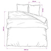 vidaXL Set Copripiumino Nero 260x240 cm in Cotone - Image 5 of 5