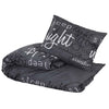 vidaXL Set Copripiumino Nero 200x200 cm in Cotone - Image 3 of 5