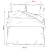 vidaXL Set Copripiumino Nero 200x200 cm in Cotone - Image 5 of 5