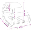 vidaXL Kneeling Chair, Birch Plywood, Rocking Function, 55x84x55 cm, Cream - Image 7 of 7