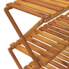 vidaXL Scaffale Pieghevole 3 Ripiani Legno Massello di Acacia 70x31x63 cm Marrone - Image 9 of 11