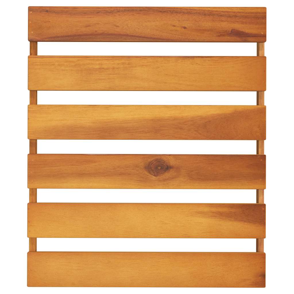 vidaXL Scaffale Pieghevole a 3 Ripiani in Legno Massello di Acacia 43x31x63 cm Marrone - Image 6 of 11