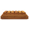 vidaXL Scaffale Pieghevole a 3 Ripiani in Legno Massello di Acacia 43x31x63 cm Marrone - Image 7 of 11