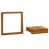 vidaXL Scaffale Pieghevole a 3 Ripiani in Legno Massello di Acacia 43x31x63 cm Marrone - Image 8 of 11