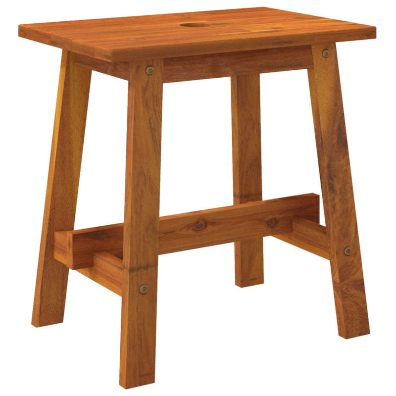 vidaXL Acacia Solid Wood Stool 45x29x45 cm Brown - Image 2 of 6
