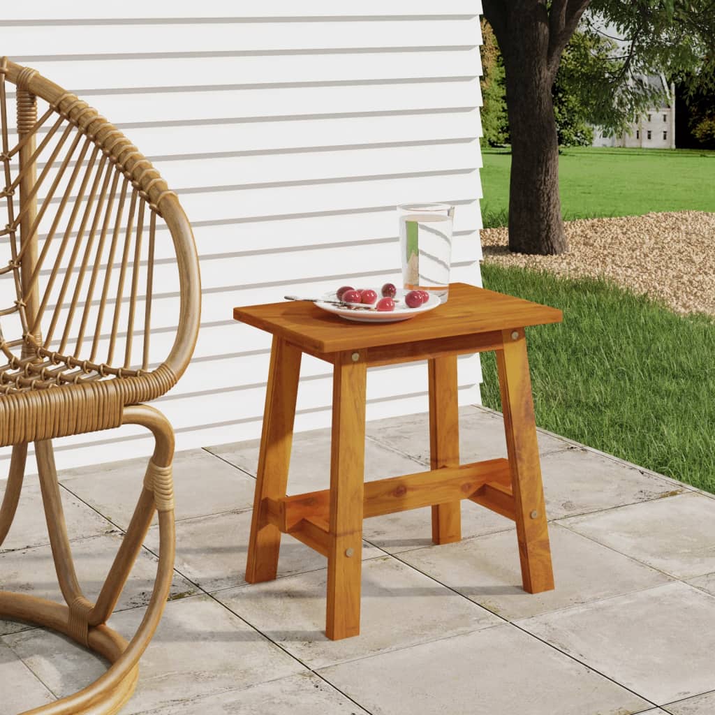 vidaXL Acacia Solid Wood Stool 45x29x45 cm Brown - Image 1 of 6