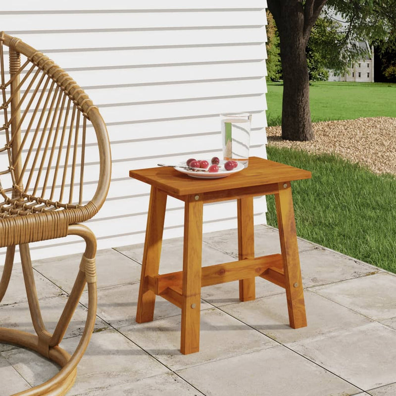 vidaXL Acacia Solid Wood Stool 45x29x45 cm Brown - Image 1 of 6