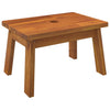 vidaXL Sgabello 38x26x22 cm in Legno Massello di Acacia - Image 2 of 7