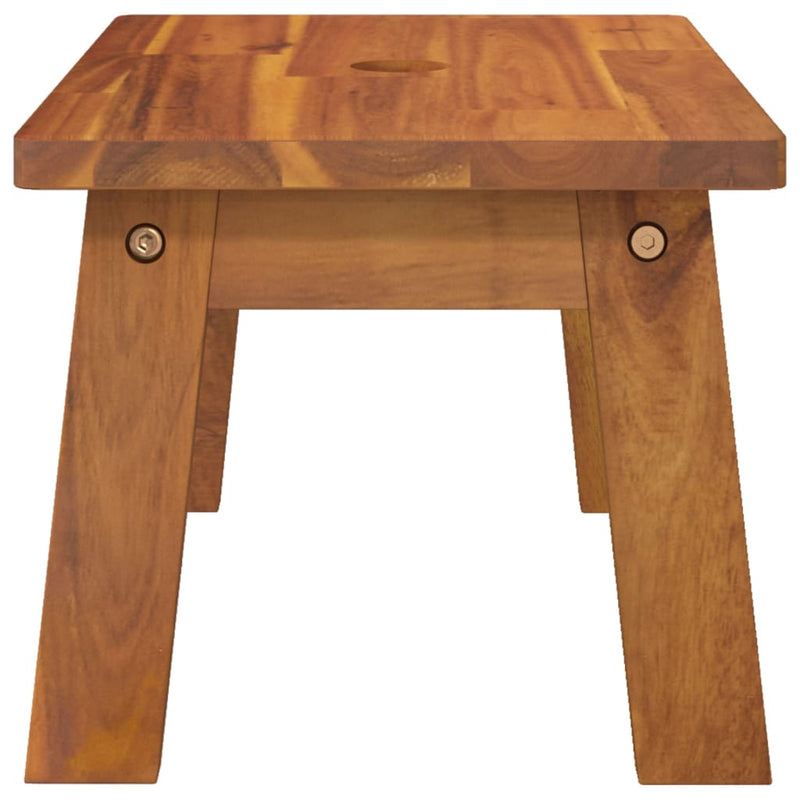 vidaXL Sgabello 38x26x22 cm in Legno Massello di Acacia - Image 4 of 7