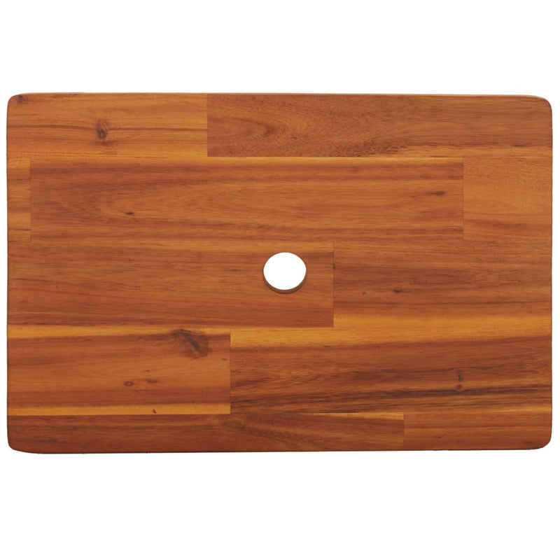 vidaXL Sgabello 38x26x22 cm in Legno Massello di Acacia - Image 5 of 7