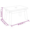 vidaXL Sgabello 38x26x22 cm in Legno Massello di Acacia - Image 7 of 7