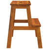 vidaXL 2-Step Stool Solid Acacia Wood 40x38x50 cm Brown - Image 4 of 7