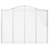 vidaXL Cesto Gabbione ad Arco 200x30x140/160 cm Ferro Zincato - Image 3 of 4