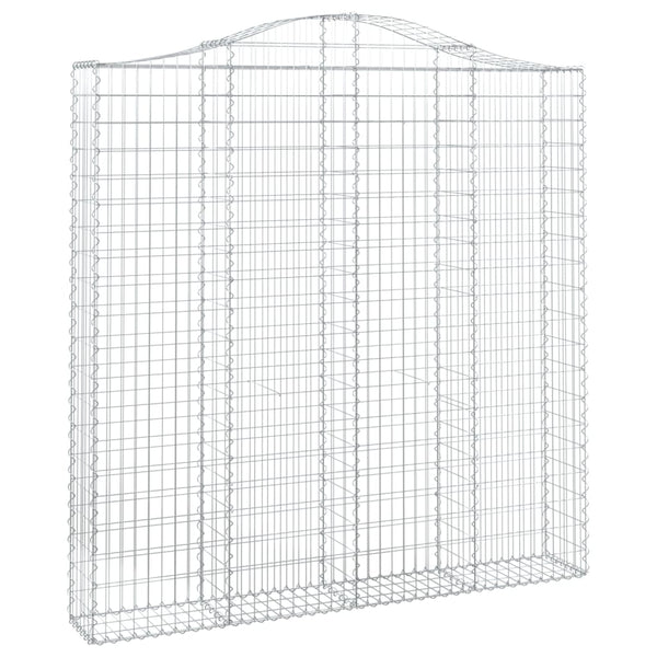 Cesto Gabbione ad Arco 200x30x200/220 cm Ferro Zincato - immagine 2 | SolPatio