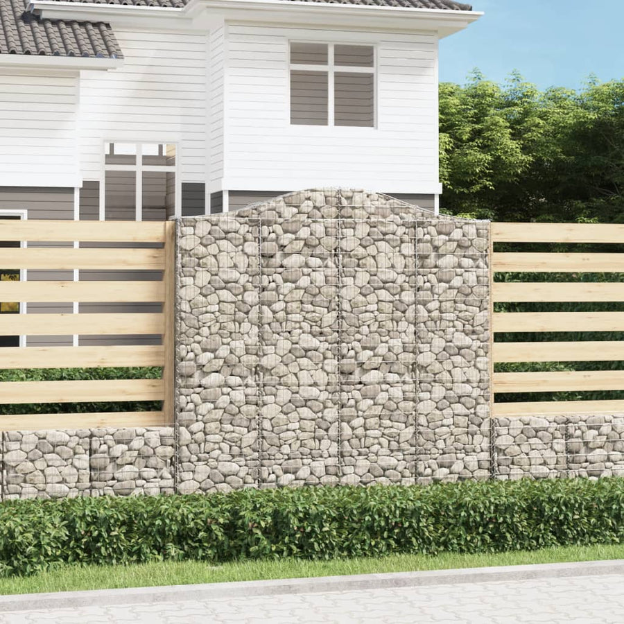 Cesto Gabbione ad Arco 200x30x200/220 cm Ferro Zincato - immagine 1 | SolPatio