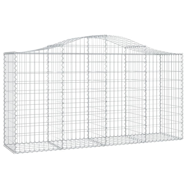 Cesto Gabbione ad Arco 200x50x100/120 cm Ferro Zincato - immagine 2 | SolPatio