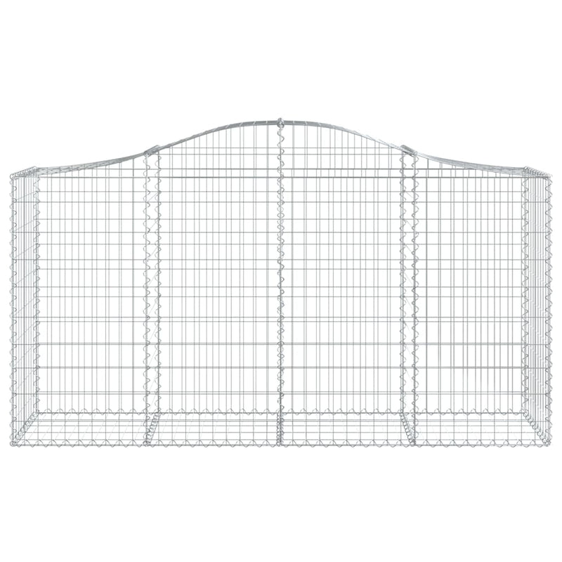 vidaXL Cesto Gabbione ad Arco 200x50x100/120 cm Ferro Zincato - Image 3 of 4