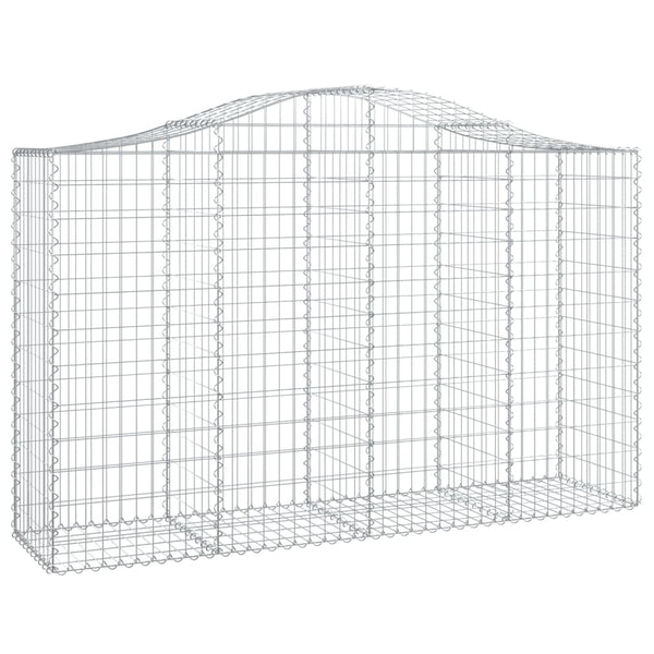 Cesto Gabbione ad Arco 200x50x120/140 cm Ferro Zincato - immagine 2 | SolPatio
