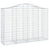 vidaXL Cesto Gabbione ad Arco 200x50x140/160 cm Ferro Zincato - Image 2 of 4