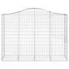 vidaXL Cesto Gabbione ad Arco 200x50x140/160 cm Ferro Zincato - Image 3 of 4