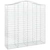vidaXL Cesto Gabbione ad Arco 200x50x200/220 cm Ferro Zincato - Image 2 of 4