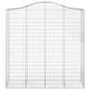 vidaXL Cesto Gabbione ad Arco 200x50x200/220 cm Ferro Zincato - Image 3 of 4
