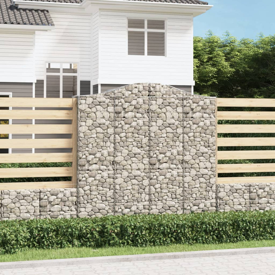 Cesto Gabbione ad Arco 200x50x200/220 cm Ferro Zincato - immagine 1 | SolPatio
