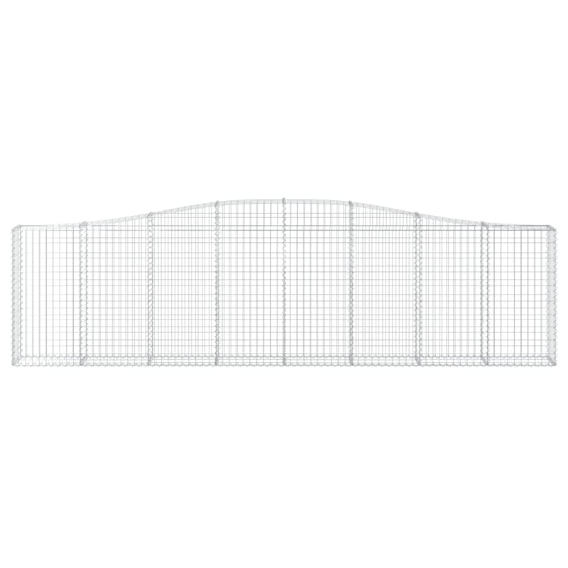 Cesto Gabbione ad Arco in Ferro Zincato 400×30×100/120 cm Argento - Image 3 of 4