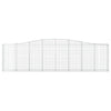 vidaXL Cesto Gabbione ad Arco 400x30x100/120 cm Ferro Zincato - Image 3 of 4