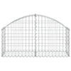 Cesto Gabbione ad Arco in Ferro Zincato 100×30×40/60 cm Argento - Image 3 of 4
