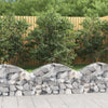 vidaXL Cesto Gabbione ad Arco in Ferro Zincato 200x30x40/60 cm Argento - Image 7 of 44