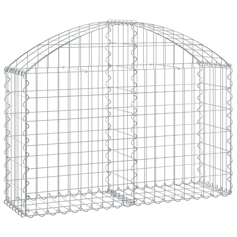 vidaXL Cesto Gabbione ad Arco 100x30x60/80 cm Ferro Zincato - Image 2 of 4