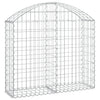 vidaXL Cesto Gabbione ad Arco 100x30x80/100 cm Ferro Zincato - Image 2 of 4
