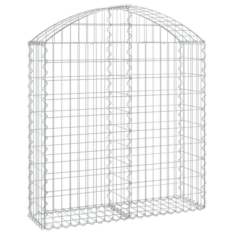 Cesto Gabbione ad Arco in Ferro Zincato 100×30×100/120 cm Argento - Image 2 of 4