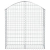 Cesto Gabbione ad Arco in Ferro Zincato 100×30×100/120 cm Argento - Image 3 of 4