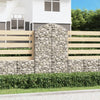 vidaXL Cesto Gabbione ad Arco 100x30x160/180 cm Ferro Zincato - Image 1 of 4