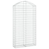 vidaXL Cesto Gabbione ad Arco 100x30x180/200 cm Ferro Zincato - Image 2 of 4