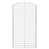vidaXL Cesto Gabbione ad Arco 100x30x180/200 cm Ferro Zincato - Image 3 of 4