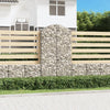 vidaXL Cesto Gabbione ad Arco 100x30x180/200 cm Ferro Zincato - Image 1 of 4