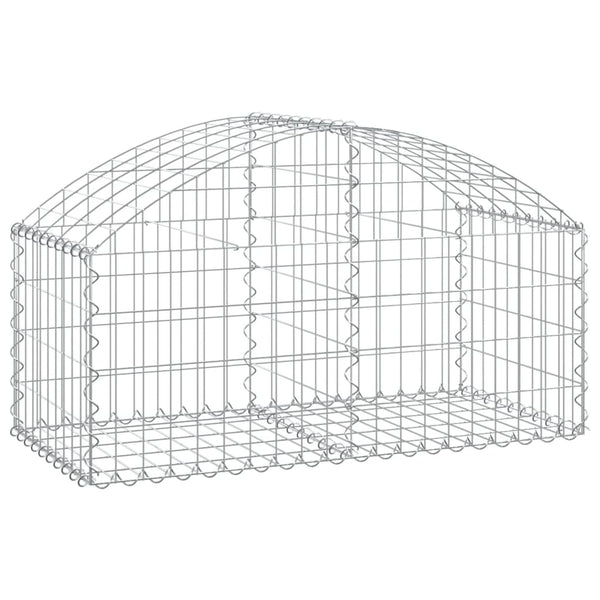 Cesto Gabbione ad Arco 100x50x40/60 cm Ferro Zincato - immagine 2 | SolPatio
