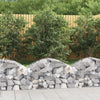 vidaXL Cesto Gabbione ad Arco 100x50x40/60 cm Ferro Zincato - Image 1 of 4