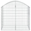 Cesto Gabbione ad Arco in Ferro Zincato 100×50×80/100 cm Argento - Image 3 of 4