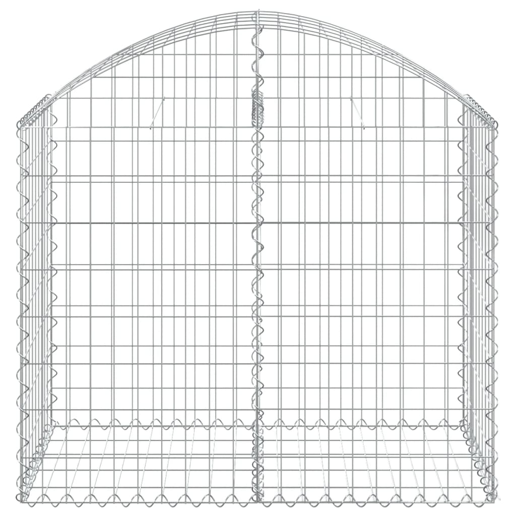 Cesto Gabbione ad Arco in Ferro Zincato 100×50×80/100 cm Argento - Image 3 of 4