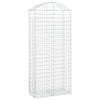 Cesto Gabbione ad Arco in Ferro Zincato 100×50×220/240 cm Argento - Image 2 of 4