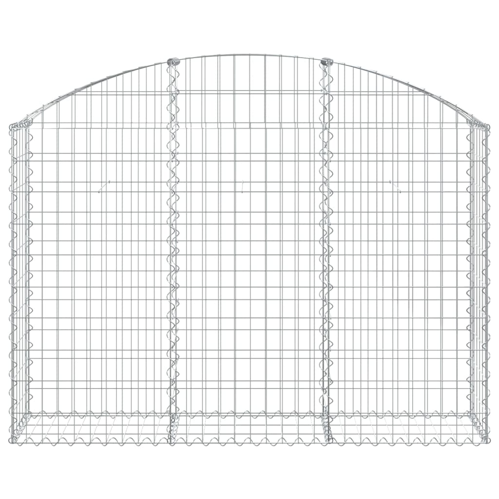 Cesto Gabbione ad Arco in Ferro Zincato 150×30×100/120 cm Argento - Image 3 of 4