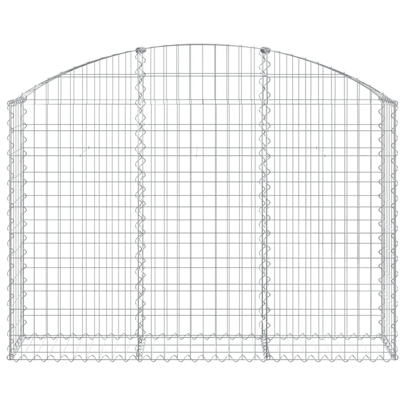 Cesto Gabbione ad Arco in Ferro Zincato 150×30×100/120 cm Argento - Image 3 of 4