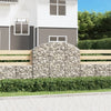 vidaXL Cesto Gabbione ad Arco in Ferro Zincato 400x30x120/140 cm Argento - Image 7 of 36