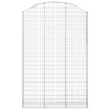 vidaXL Cesto Gabbione ad Arco 150x30x220/240 cm Ferro Zincato - Image 3 of 4